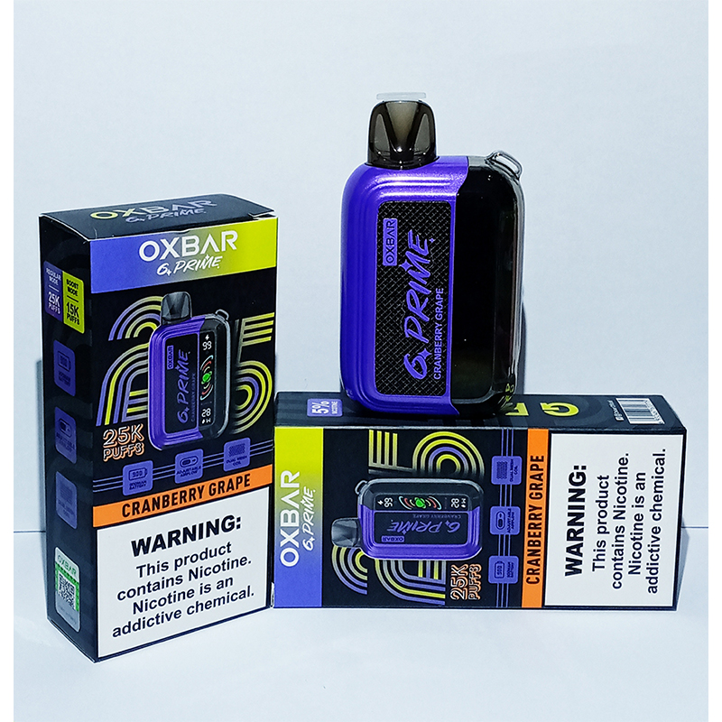 CRANBERRY-GRAPE Oxbar G Prime Disposable Vape-25k Puffs Cranberry Grape - Image 1