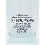 Faith, Hope And Love Plaque