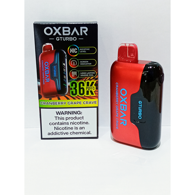 CRANBERRY-GRAPE-CRAVE Oxbar G-Turbo Rechargeable Disposable-36k Puffs Cranberry Grape Crave - Image 1
