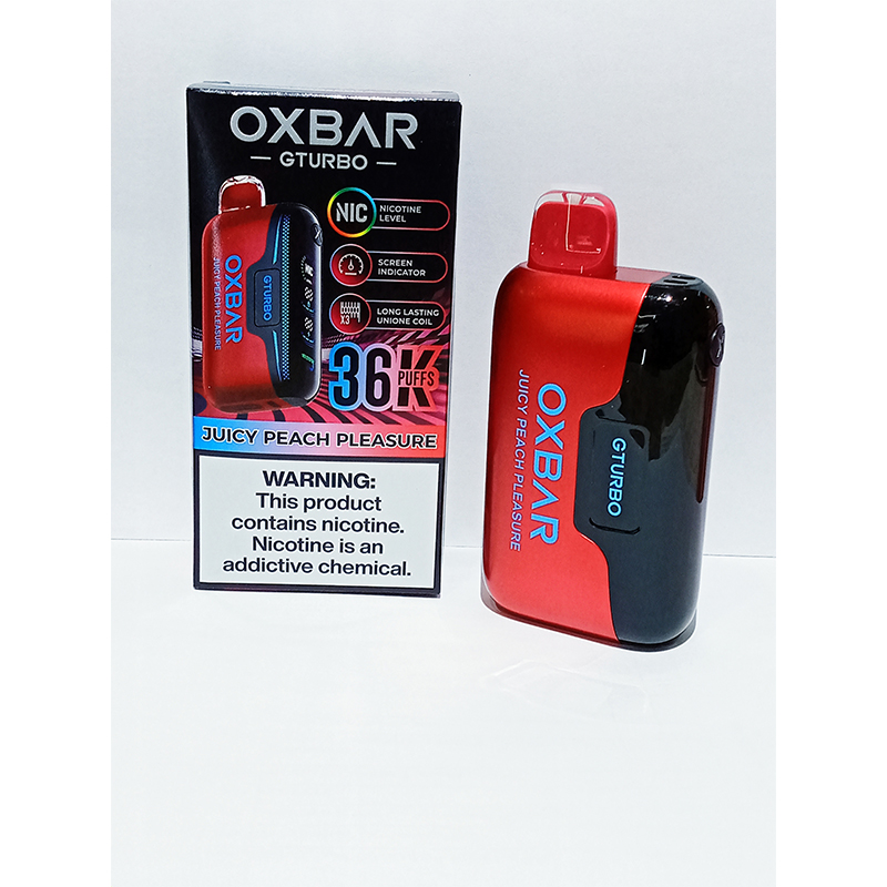 JUICY-PEACH-PLEASURE Oxbar G-Turbo Rechargeable Disposable-36k Puffs Juicy Peach Pleasure - Image 1