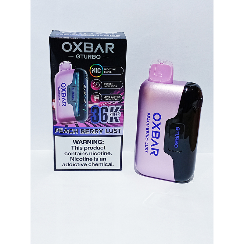PEACH-BERRY-LUST Oxbar G-Turbo Rechargeable Disposable-36k Puffs Peach Berry Lust - Image 1