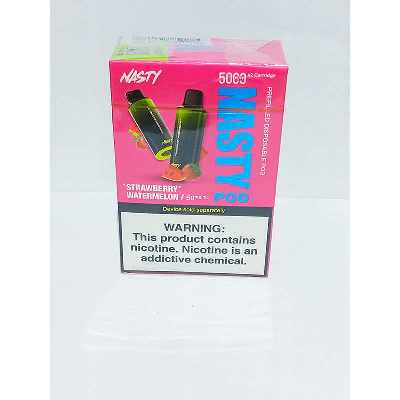 STRAW-WATERMELON Nasty Pod Only- 10 000 Puffs Strawberry Watermelon - Image 1