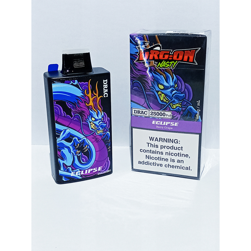DRAGON-BERRY-GRAPE Nasty Dragon 25k Rechargeable Disposable-Eclipse Berry Grape - Image 1