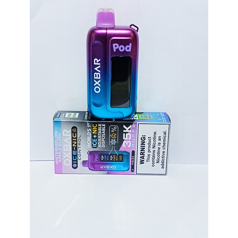 WATERMELON-APPLE-GUSH Ox Bar 35k Ice+Nic Adjustable Disposable-Pieces Watermelon Apple Gush - Image 1