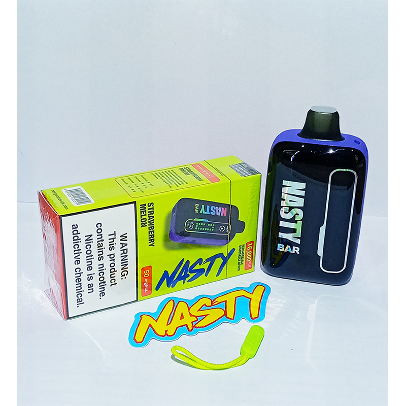 NASTY-16K-STRAW-MELON Nasty Rechargeable Disposable-16 000 Puffs Strawberry Melon - Image 1