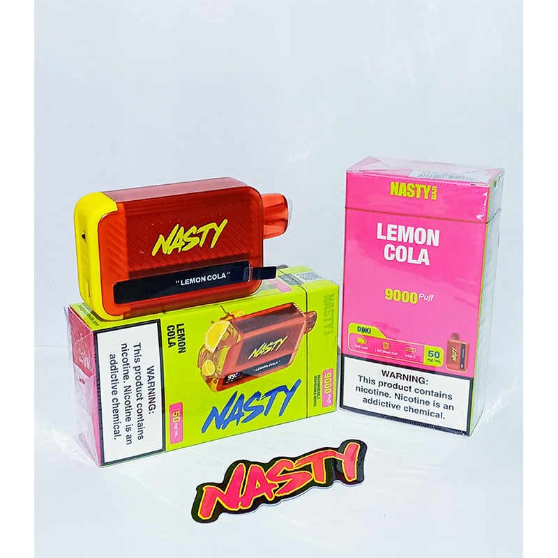 NASTY-9K-LEMON-COLA Nasty Rechargeable Disposable- Lemon Cola 9000 Puffs - Image 1