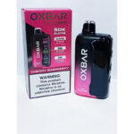 Ox Bar Tri-Fusion Rechargeable Disposable-50k Puffs Cherry Raspberry