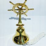 Brass Ship Wheel Bell