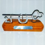 Silver Wooden 21st Key