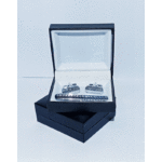 Silver Plated Cuff Link & Tie Pin Set