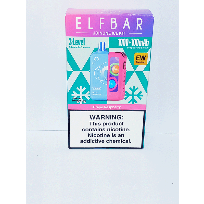 GRAPE-RASP KIT Elf Bar Joinone Ice Kit-Grape Raspberry 16k - Image 1