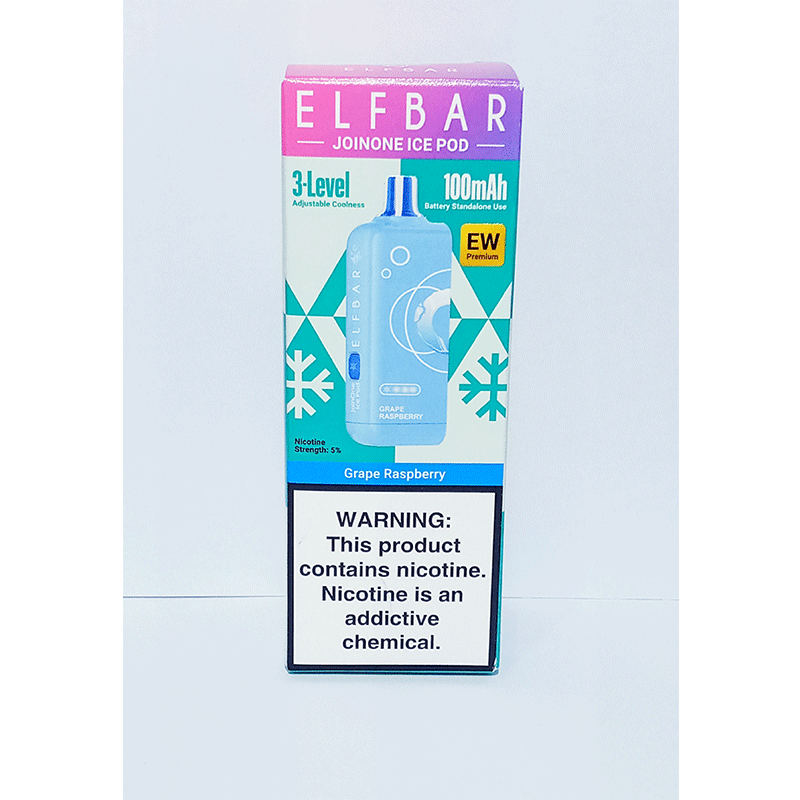 GRAPE-RASP-POD Elf Bar Joinone Ice Pod Only-Grape Raspberry 16k Puffs - Image 1