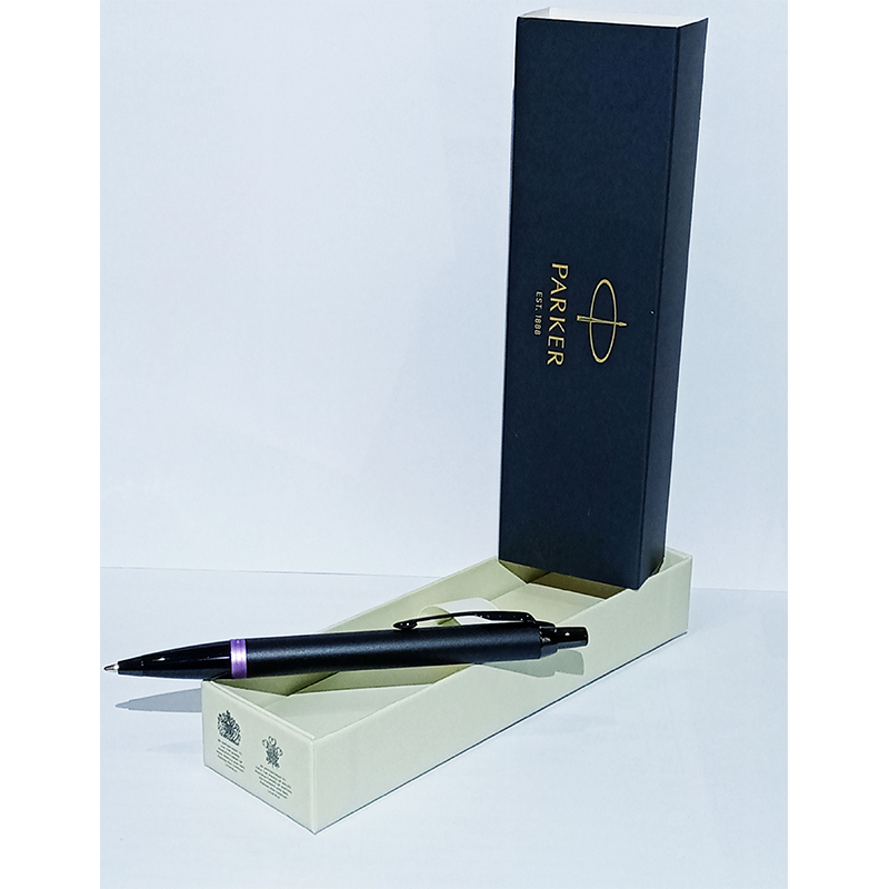 PARKER-IM-PROF-PURPLE Parker Im Prof Ballpoint-Black & Purple - Image 1