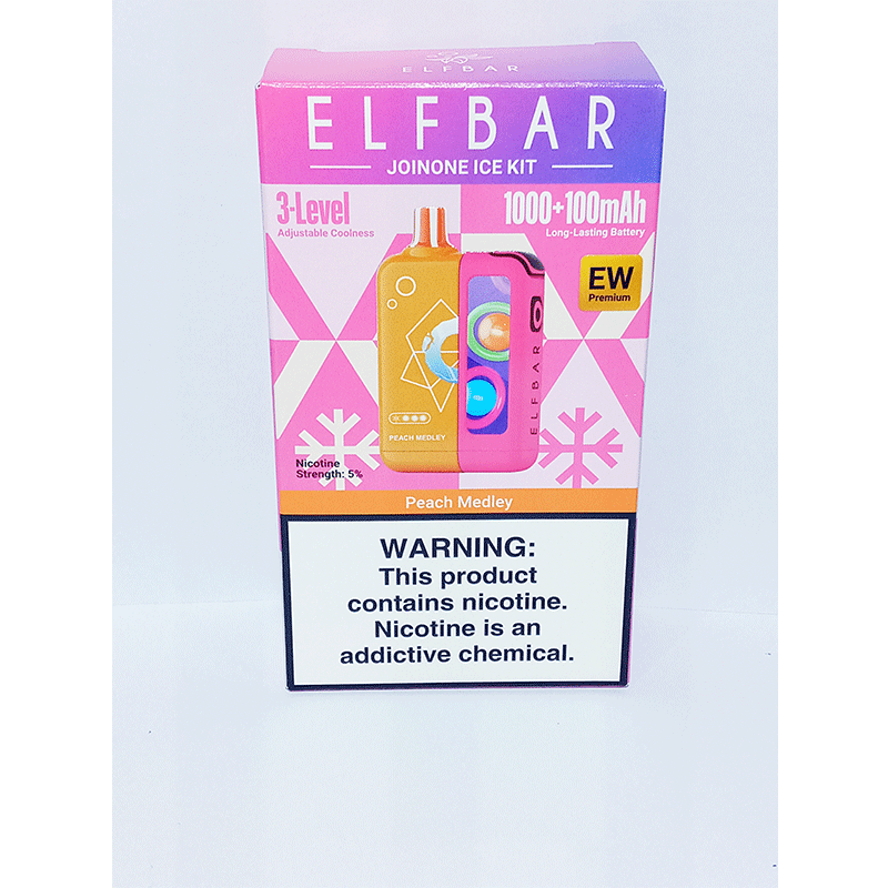 PEACH-MEDLEY-KIT Elf Bar Joinone Ice Kit-Peach Medley 16k - Image 1