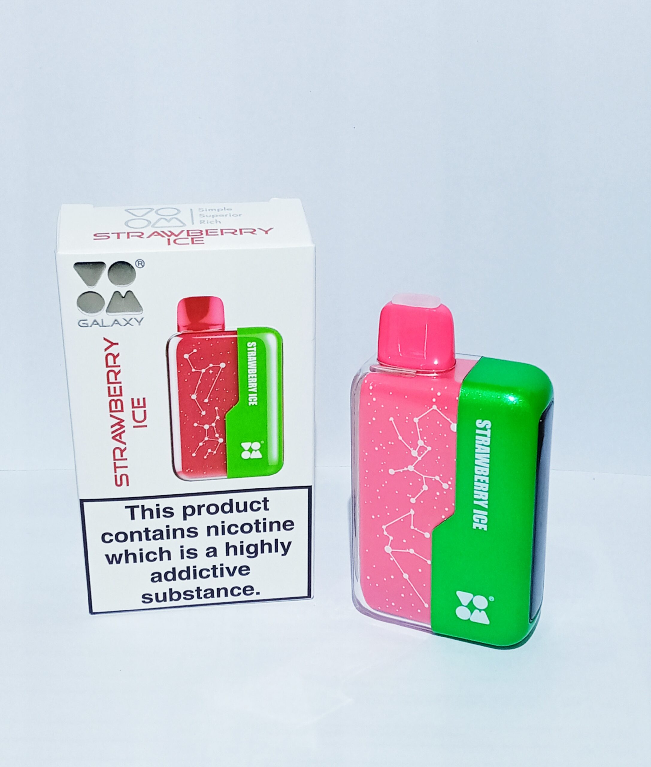 20251130_120436 Voom Galaxy Rechargeable Disposable Vape- 10K Strawberry Ice - Image 1