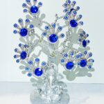Silver Ganesha Evil Eye Tree