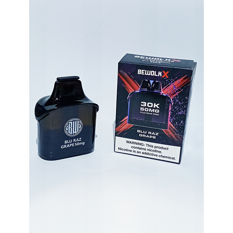 BLU-RAZ-GRAPE Bewolk X Blu Raz Grape 30K Pod- 50mg - Image 1