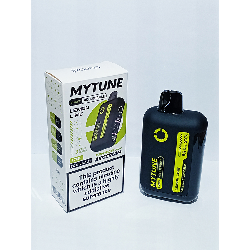 MYTUNE-LEMON-LIME Airscream MYTUNE Rechargeable Disposable- Lemon Lime - Image 1