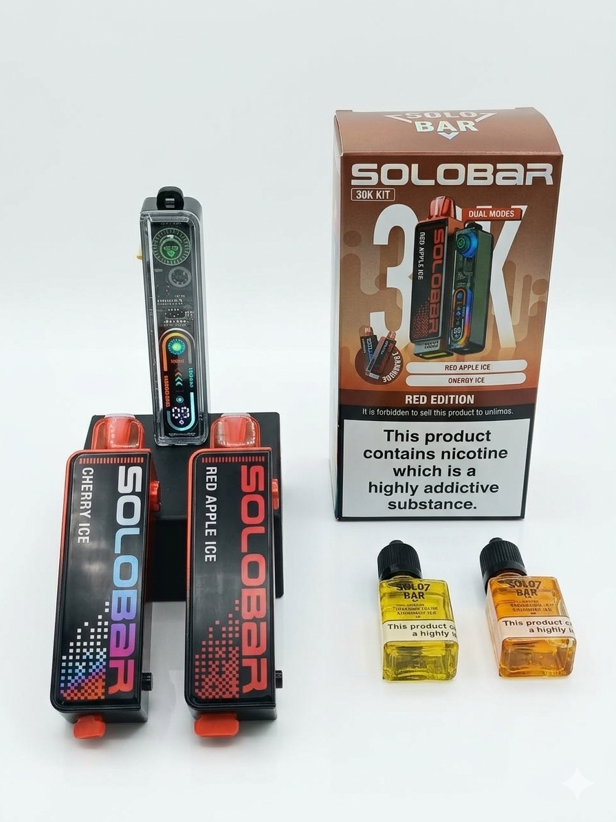 image_f896e027 Solobar 30K Kit- Red Edition ( Red Apple Ice & Cherry Ice) - Image 1
